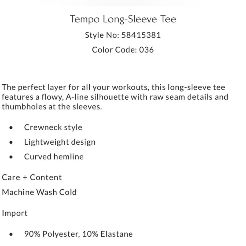 NWOT FP Movement Tempo Long Sleeve - Picture 4 of 6